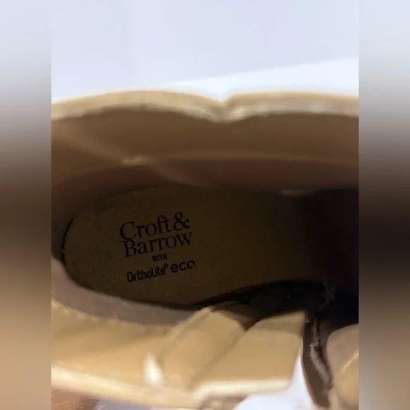 Croft & Barrow Tan Ankle Boots Women’s 5.5 Medium Block Heel Side Zip NWOT - Picture 8 of 10